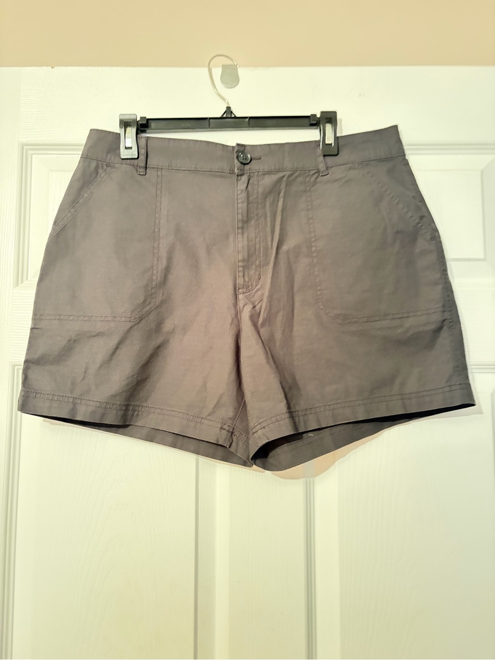 Eddie Bauer Light Gray Utility Shorts